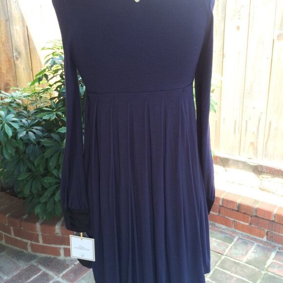 Erin Featherston for Target navy babydoll dress heart buttons NWT size 1 - Picture 2 of 6